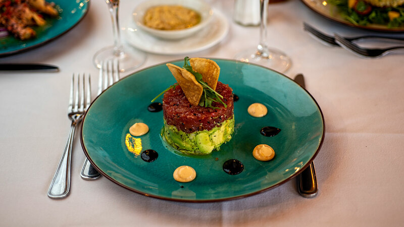 Tuna tartar appetizer